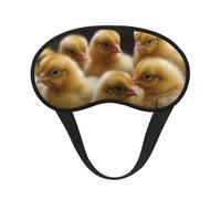 Little Chickens Sleep Mask for Side Sleeper, Blackout Sleep Eye Mask Comfortable Blindfold Eyeshade Soft Breathable Sleeping Mask with Elastic Strap Silk Eye Covers for Travel