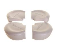 Little Chicks Extra Large Corner Cushions 4 Piece Set, Gray