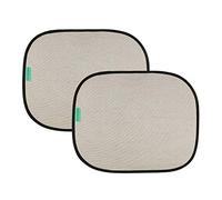Little Chicks Static Cling Car Window Shades UPF 50+ Sun Protection - 2 Pack - Model CK103, Black