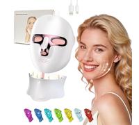 LITTLE CLASSIC USB Rechargeable 7 Colour Face & Neck Mask, 7 Colour Modes, Deep Cleaning, Heat Therapy, Face Sculptor, Anti-Aging, Built-in LED Digital Display- (Box Set)
