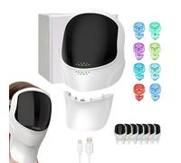LITTLE CLASSIC USB Rechargeable 7 Colour UV Face & Neck Mask, 7 Colour Modes, Deep Cleaning, Heat Therapy, Face Sculptor, Anti-Aging & Wrinkle, Built-in LED Digital Display - (White) (Box Set)