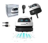 LITTLE CLASSIC USB Rechargeable Desktop Vacuum Cleaner, 360° Turbine Suction, Upward Wind Flow, Suction Nozzle With Nylon Brushes, Anti-Dust Scatter, Ideal For Desk, Office, Home Use- (BOX SET)