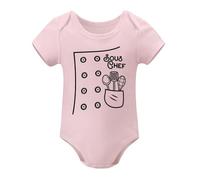 Little Cook Baby Bodysuit Kids Girl Boy SOUS CHEF Shirts Chef Onesie Family Baking Buddy Kitchen Light Pink-style 6months