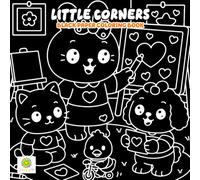 Little Corners Black Paper Coloring Book: Cozy Mini Spaces and Cute Scenes for Relaxing Creative Fun on Dark Pages
