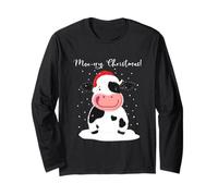 Little Cow Wishes You A Merry Christmas Long Sleeve T-Shirt