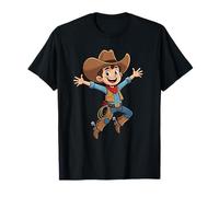 Little Cowboy Boy Wild West Rodeo Birthday T-Shirt