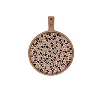 Little Creations DIY Kit Mosaic Round Serving Board Beige Mix