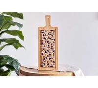 Little Creations Mosaik Serving Board Beige | DIY Craft Set Adults | Create Your Own Serving Plate | 40 cm | Sustainable Design | Versatile Uses