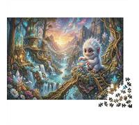 Little Creature Recycled Paper Jigsaw Puzzle 1000 Piece Crystal Treehouse Memory Improvement Party Game 70x50cm/1000pcs