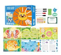 Little Curious Minds Workbook - Pen Control Workbook,Erasable Tracing Workbook, Educational Scribblesmart Practice Interactive For Early Childhood Education