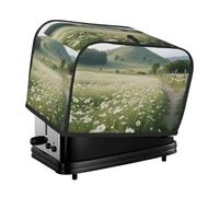 Little Daisy Toaster Cover 2 Slice, Waterproof Bread Machine Covers with Pockets Universal Size Kitchen Small Appliance Cover with Handle, Dust and Fingerprint Protection