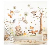 Little Deco DL5065 Wall Sticker Forest Animals Fox Bear XL