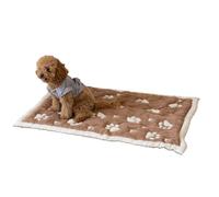 Little Dedi PetMat in Biscuit Beige | Organic Cotton Crate Pad for Small Dogs, Cats & Nursery | Seamless & Reversible | Washable | 3D Knit Comfort | 28x40 in Mat for Crates or Changing Tables