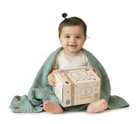 Little Dedi ZOE Baby Blanket Lilly Pad - Stroller Blanket & Cuddle Blanket made from 50% Recycled Cotton & 50% Polyester - GRS & OEKO-TEX Class 1 - Soft & Washable - Gift Box