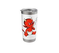 Little Devil Demon Cartoon Smoking Stainless Steel Insulated Tumbler