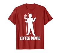 Little Devil Funny Lazy Halloween Devil Costume Toddler Kids T-Shirt