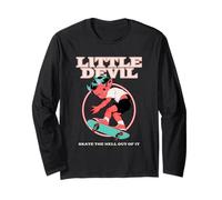 Little Devil Skate The Hell Out of It (Skater Statement) Long Sleeve T-Shirt