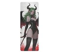 Little Devil Woman yoga mat hot yoga for gym printed, non slip, yoga towel with bag tapete para ejercicio 71x26 inches