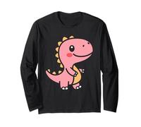 Little Dino Cute Funny Child Minimalist Simple Dinosaur Long Sleeve T-Shirt