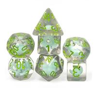 Little Dino Dice Set - Cute Dinosaur Dice Set - Dungeons and Dragons Dice Polyhedral Dice Set - Dice for Dungeons and Dragons and Tabletop RPGs