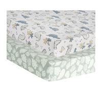 Little Dinos 2 Pack Flannel Playard Sheets