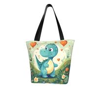 Little Dinosaur in Green Grass Fashionable shoulder handbag, women's crossbody shoulder bag, suitable for weekend travel shopping shoulder bag