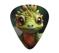 Little DinosaurGuitar Picks, 12-Piece Pattern Set, Three Different Thicknesses for Acoustic Electric Guitar and Other Instruments