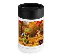 Little Dinosaur's Autumn Forest Roaming Cooler Quick Cooling Drink Chiller Easy to Use Drink Cooler Cold Retention Beverage Cooler Portable Beverage Chiller Beer Wine Champagne Cooler for BBQ Camping