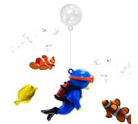 Little Diver Aquarium Decorations - Beautiful Aquarium Decoration | Small Fish Tank, Betta Fish Toys Floating Device, Big Diver Viewing Floating Pendant, Fish Accessories