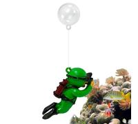 Little Diver Aquarium Decorations - Fish Tank Decoration Cartoon Fish | Cartoon Fish Aquarium Accessories Big Diver Watching Floating Fish Toys