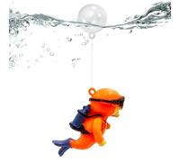 Little Diver Aquarium Decorations - Lovely Fish Tank Decor,Fat Diver Display Floating Hanging Fish Tank Floating Device Aquarium Accessories