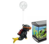 Little Diver Aquarium Decorations | Small Cute Diver Aquarium Decoration Small Aquarium Fish Toy Floating Device Betta Big Diver Viewing Floating Pendant