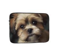 Little Dog Laptop Case 10 inch, TSA Laptop Sleeve Shockproof Protective Notebook Case Water Resistant Computer Carrying Cover Briefcase Handbags Men Women Computer Bag