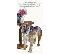 Little Dog Laughed Border Terrier Happily Ever After Greeting Card Blank Inside HAE06 HAE06