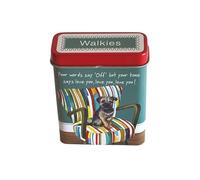 Little Dog Laughed Border Terrier Walkies Treat Tin, 7cm x 2cm x 9cm, Hinged Lid, Pocket Size, Pet Training Rewards Storage