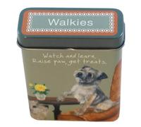 Little Dog Laughed Border Terrier Walkies Treat Tin, Pocket Size Storage Container, 7cm x 9cm