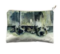 Little Dog Laughed Border Terriers Zip Purse, Brushed Cotton, 20cm x 15cm