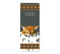 Little Dog Laughed Cat Snuggles Bookmark Gift Idea Perfect Book Lover Gifts LDBM03