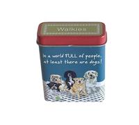 Little Dog Laughed Doggies Walkies Treat Tin, Pocket-Size Storage Container, 7cm x 2cm x 9cm, Hinged Lid, Pet Training Rewards, Award-Winning Design