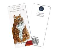 Little Dog Laughed Ginger Cat Feeding Bookmark Gift Idea Perfect Book Lover Gift ACBM08