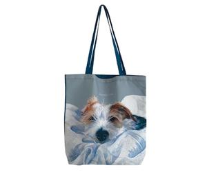 Little Dog Laughed Jack Russell Scruffy Love Packable Tote Bag Shopping Bags LDPB01