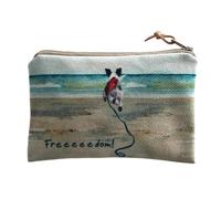 Little Dog Laughed The Brushed Cotton Mini Card Purse with Terrier Dog Digitally Printed Artwork