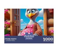 Little Donkey 1000 Pieces Portable Jigsaw Puzzle Animal Age 3+ Cool Collage Effect, Fun Details, Educational, Challenging 38x26cm/1000pcs