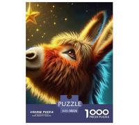 Little Donkey 1000 Pieces Premium Jigsaw Animal Age 14+ for Adults Quirky, Abstract Design, Fun Details, Educational, Challenging 38x26cm/1000pcs