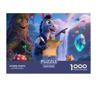 Little Donkey 1000 Pieces Premium Jigsaw Animal Age 3+ Cool Collage Effect, Home Decoration, Educational, Challenging 70x50cm/1000pcs