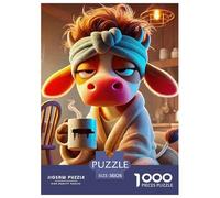 Little Donkey 1000 Pieces Premium Jigsaw Animal Age 3+ Cool Collage Effect, Home Decoration, Educational, Challenging Puzzle Games 38x26cm/1000pcs