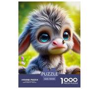 Little Donkey 1000 Pieces Premium Jigsaw Animal for Adults Cool Collage Effect, Fun Details, Educational, Challenging Puzzle Games 70x50cm/1000pcs