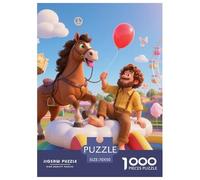 Little Donkey 1000 Pieces Premium Jigsaw Animal for Adults Cool Collage Effect, Home Decoration, Educational, Challenging 70x50cm/1000pcs