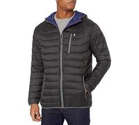 Little Donkey Andy Men's Packable Lightweight Puffer Jacket Hooded Windproof Winter Coat with Recycled Insulation Black XXL