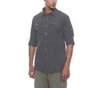 Little Donkey Andy Men's Stretch Quick Dry UPF50+ Long Sleeve Shirt for Hiking, Travel, Camping, A Grey, Large